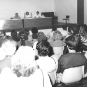 Encontro de discussão do Estatuto da Criança e do Adolescente em 23-10-1990